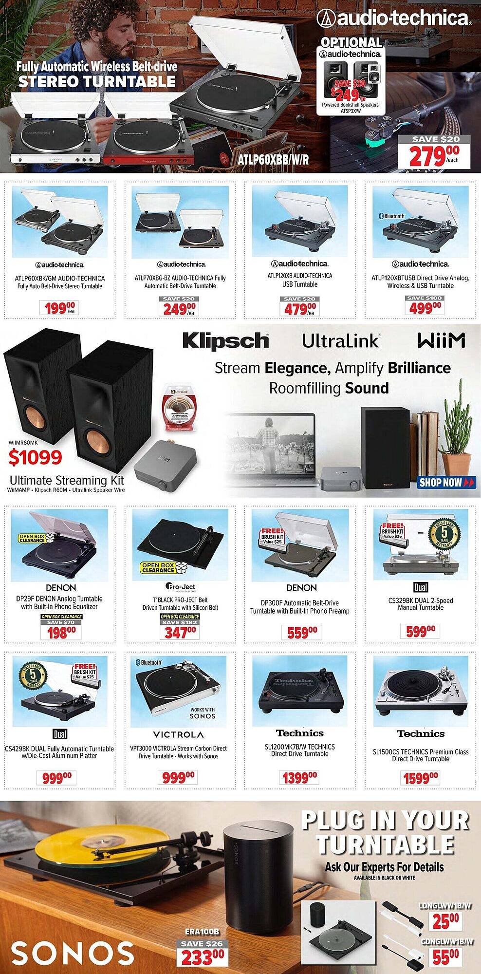 2001 Audio Video flyer