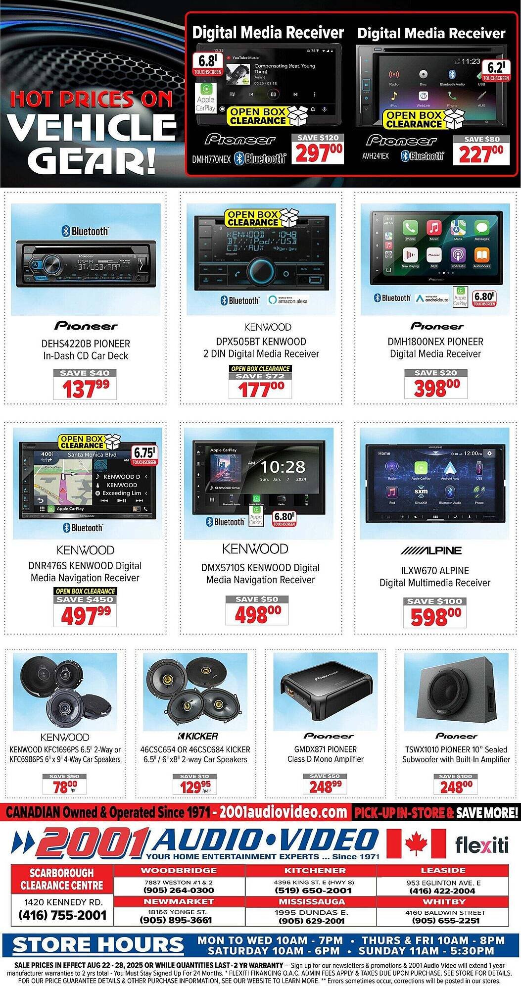 2001 Audio Video flyer