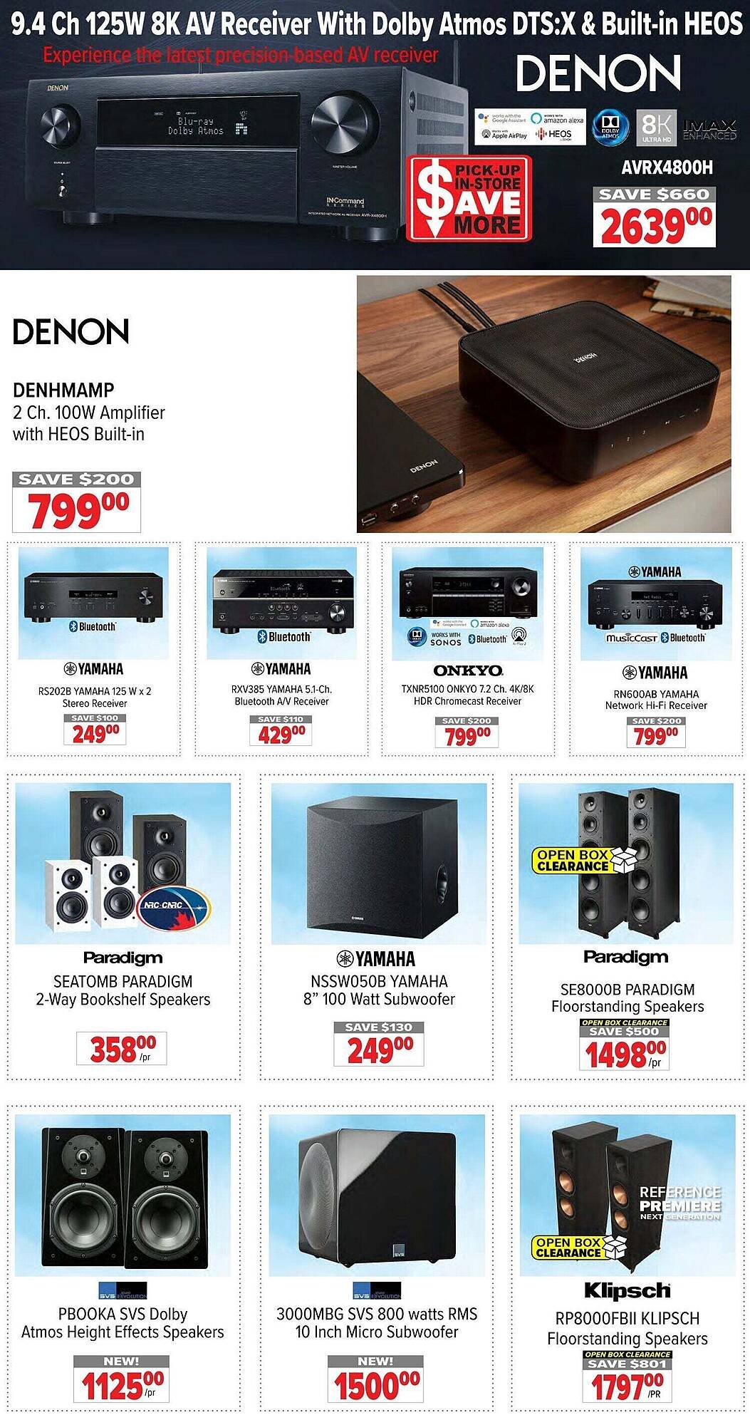 2001 Audio Video flyer