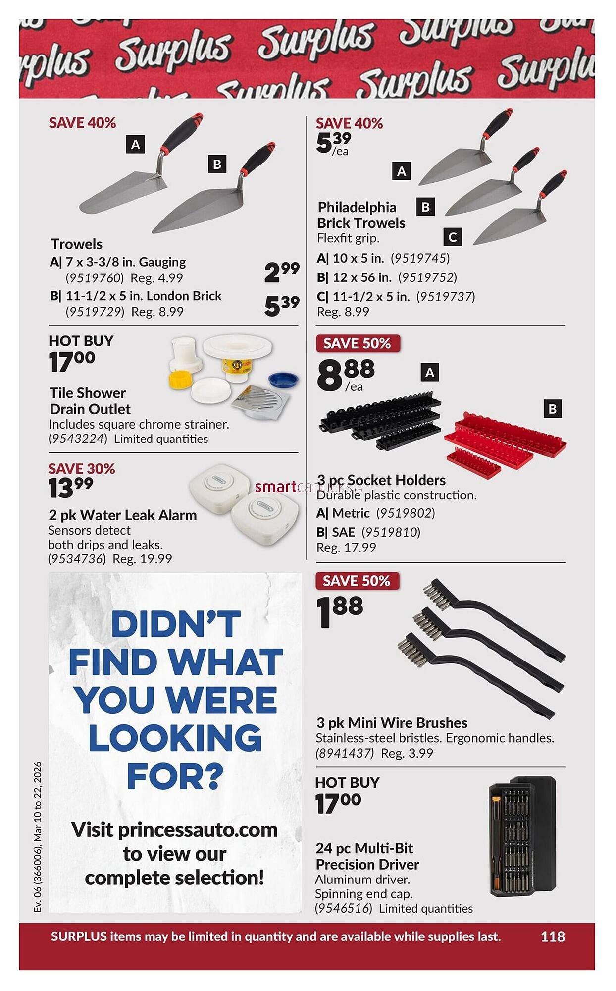 Princess Auto flyer (2026-03-10 - 2026-03-22) | 124