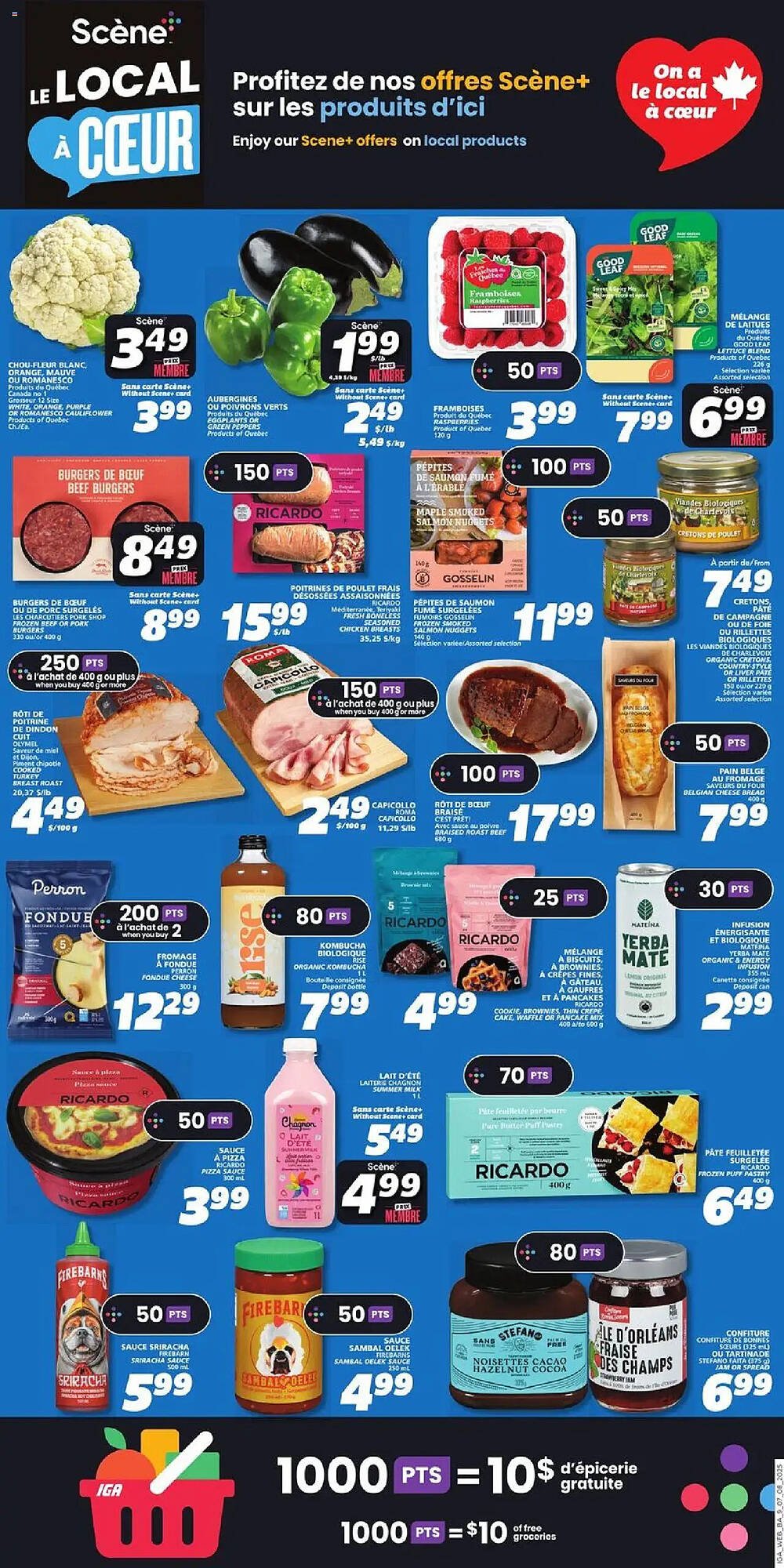 IGA flyer