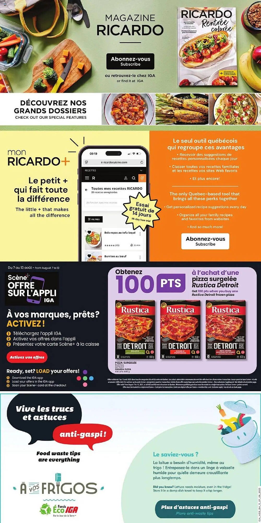 IGA flyer