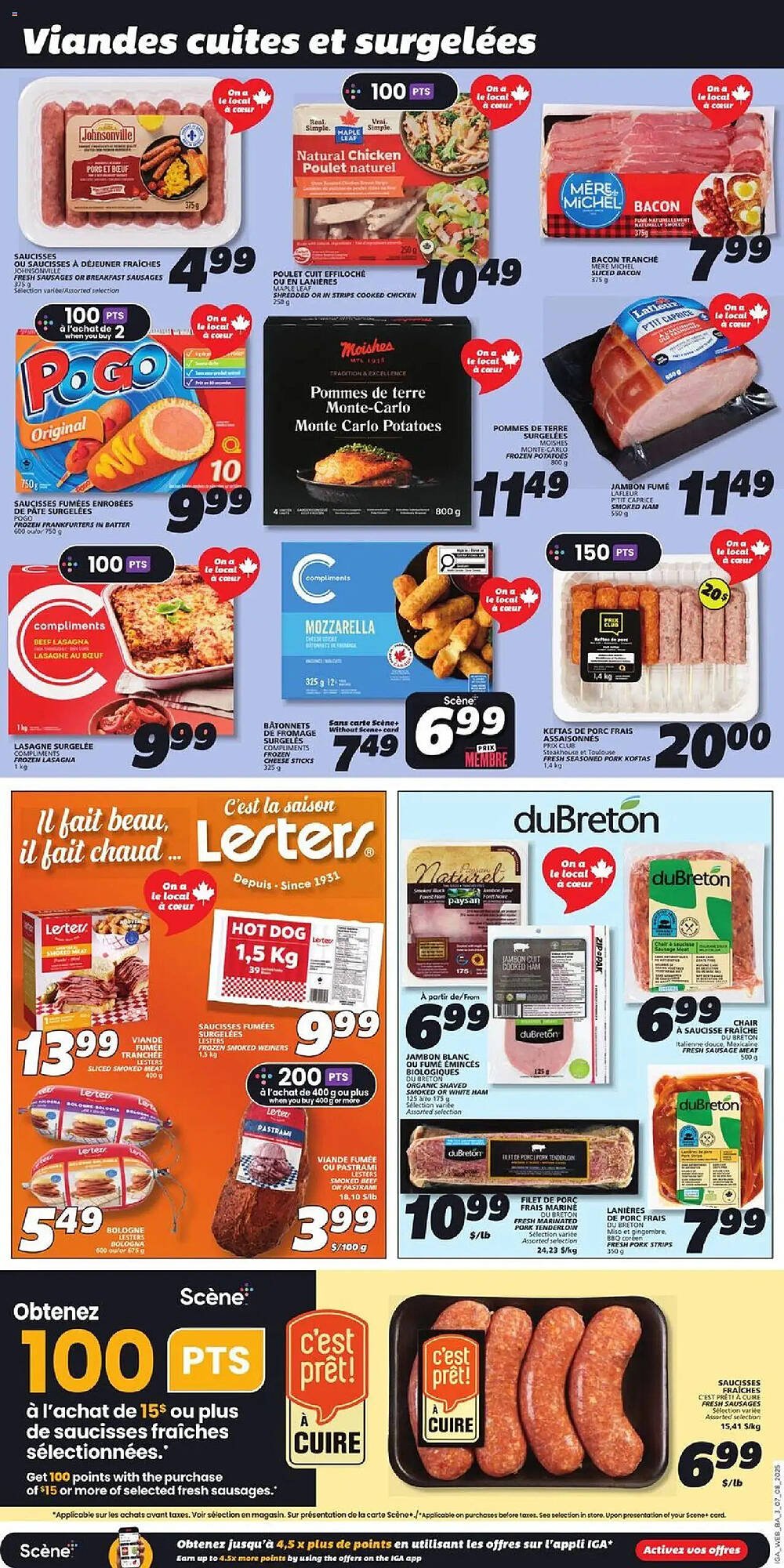 IGA flyer