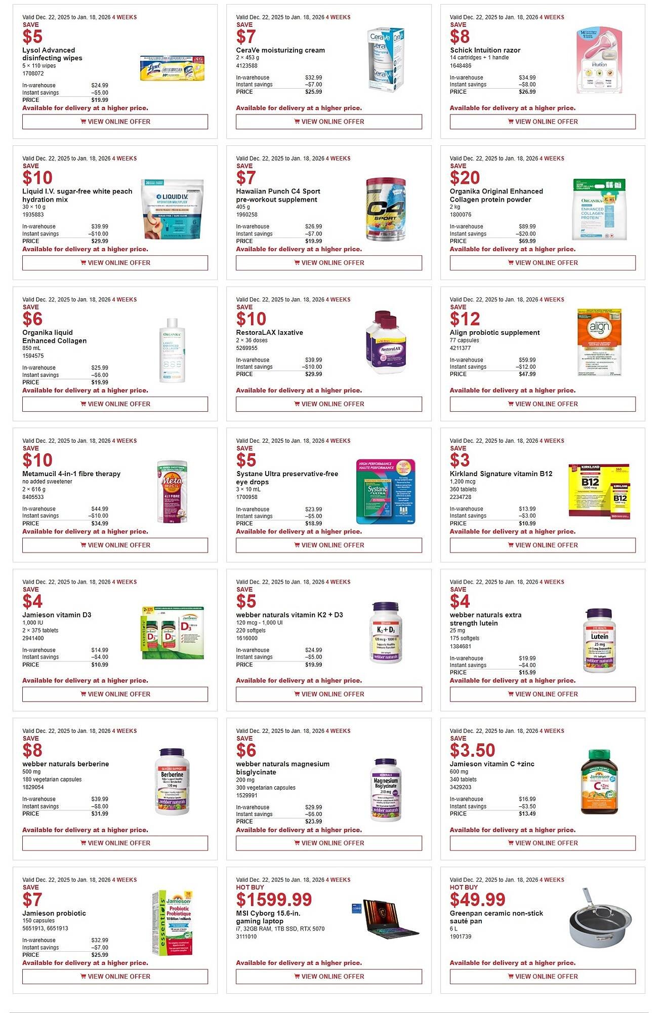 Costco flyer (2025-12-22 - 2026-01-18) | 4
