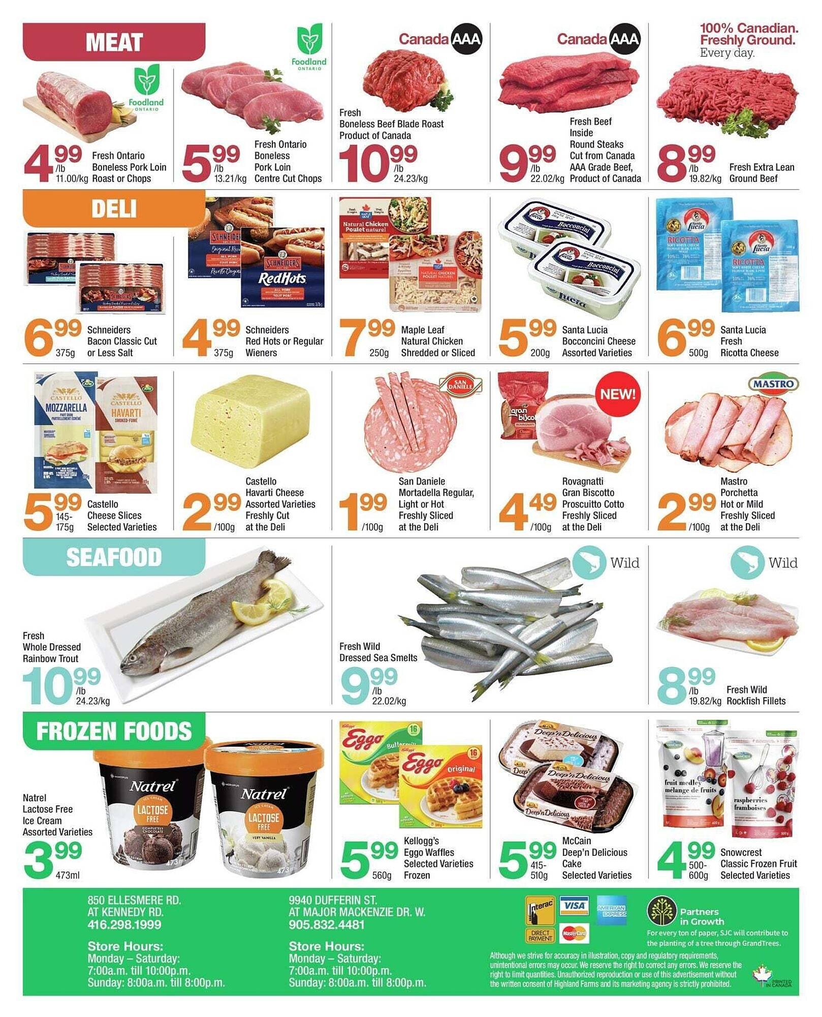 Highland Farms flyer