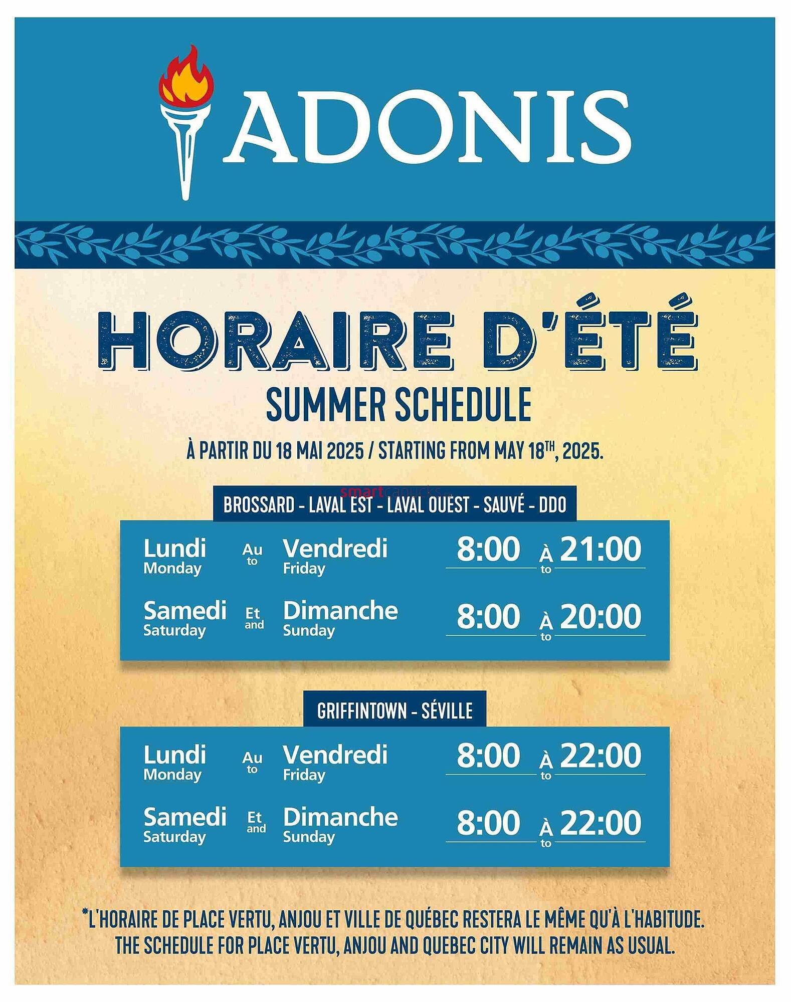 Marché Adonis flyer