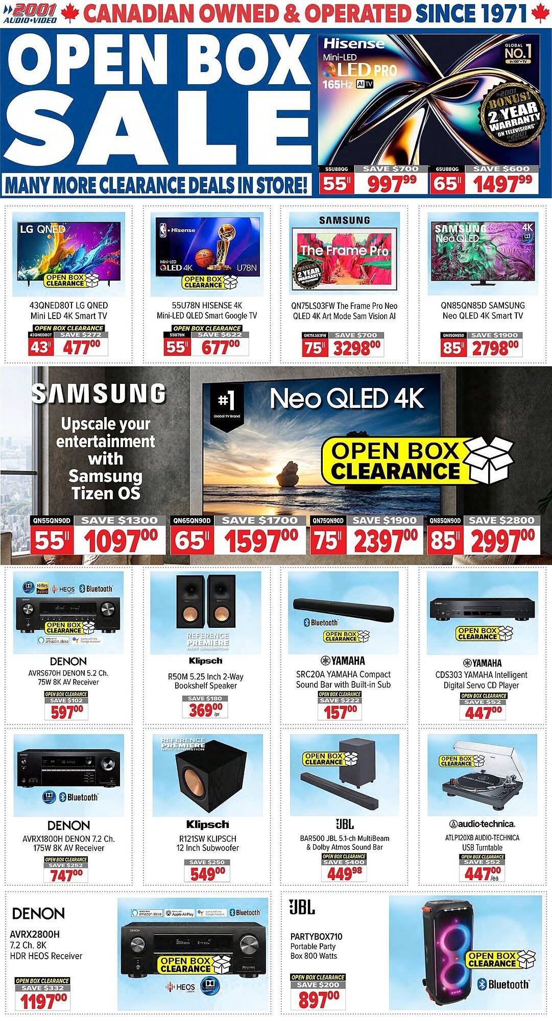 2001 Audio Video flyer (2025-09-26 - 2025-10-03) | 1
