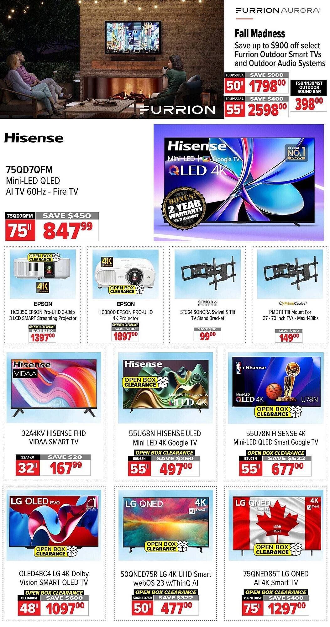 2001 Audio Video flyer