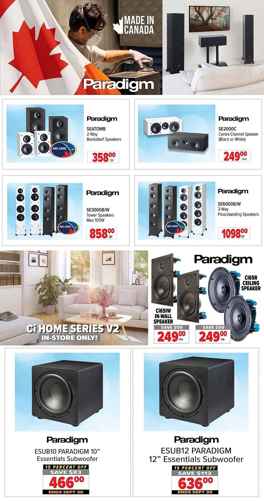 2001 Audio Video flyer