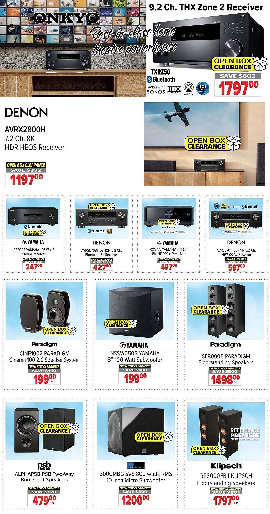 2001 Audio Video flyer