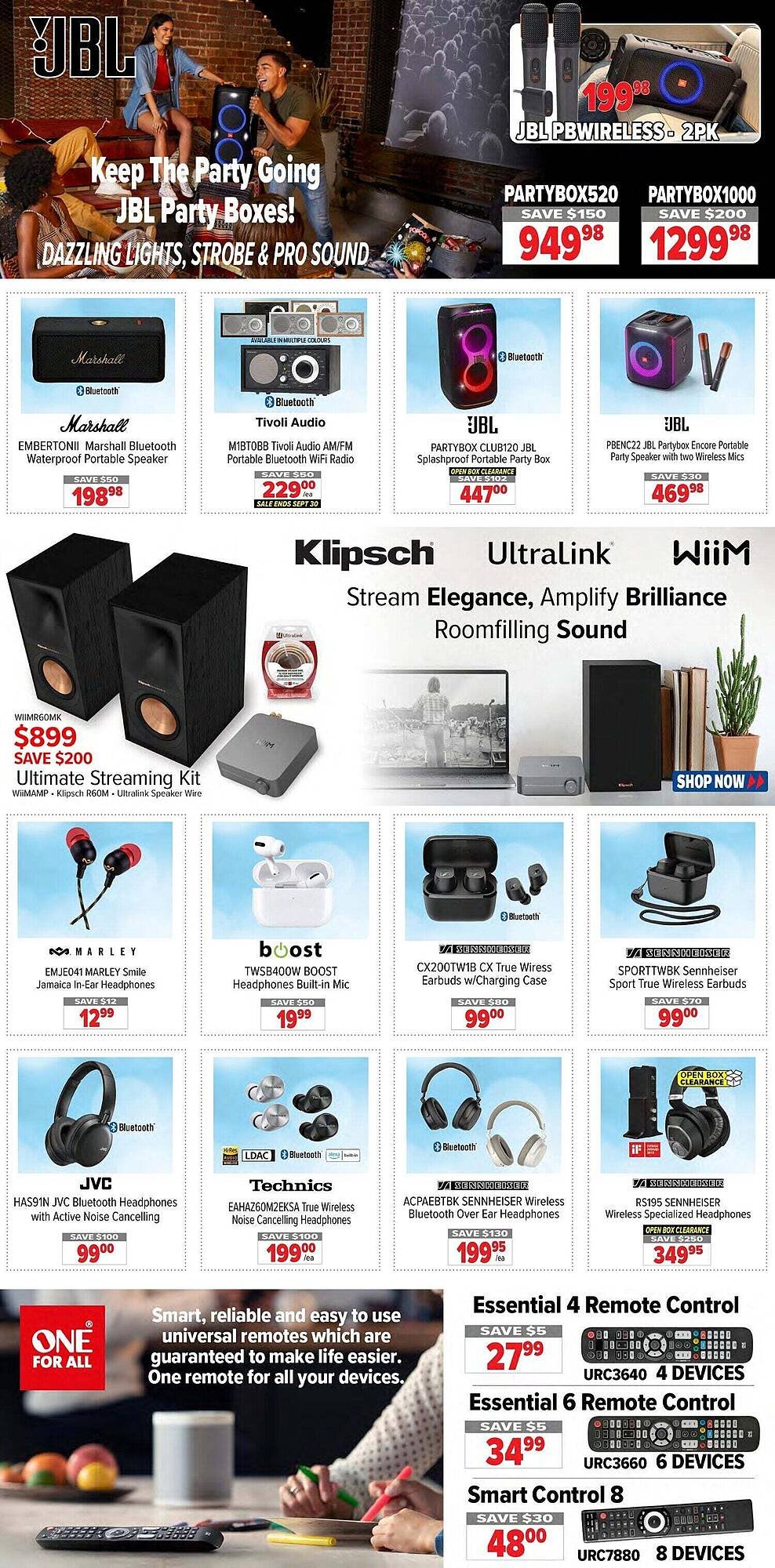 2001 Audio Video flyer