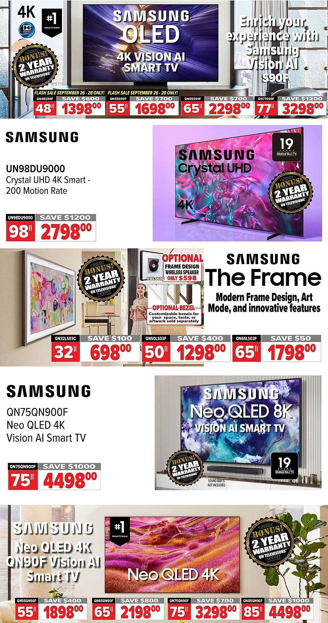 2001 Audio Video flyer