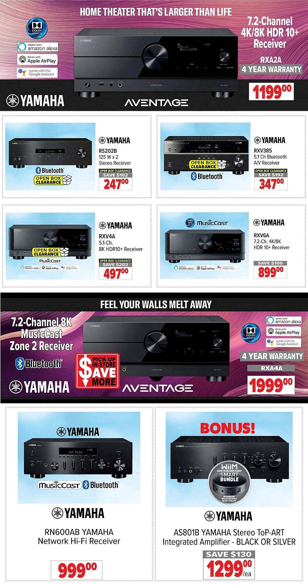 2001 Audio Video flyer