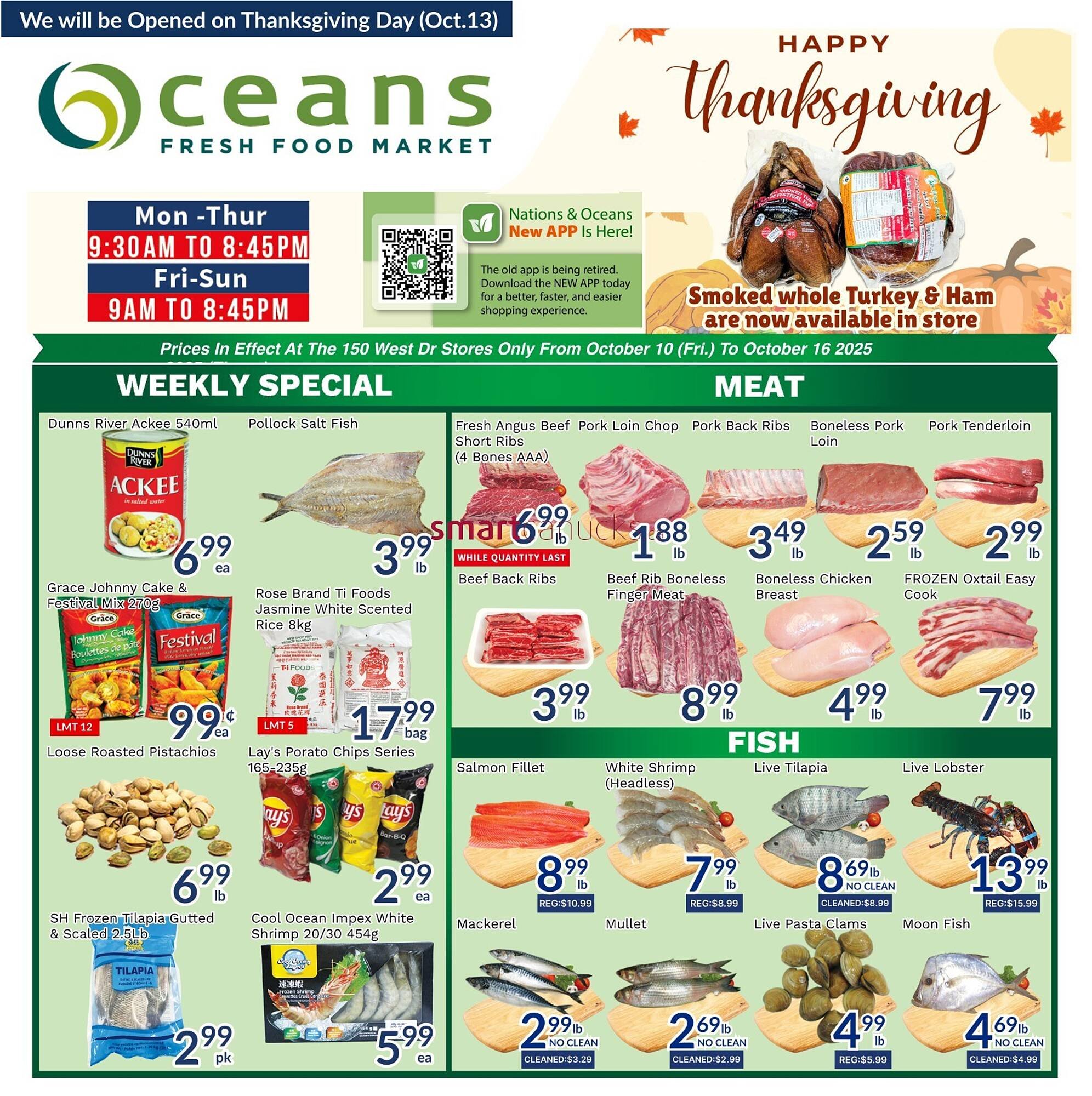 Oceans Fresh Food Market flyer (2025-10-10 - 2025-10-16) | 1