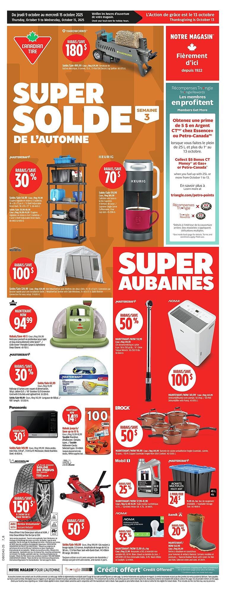 Canadian Tire flyer (2025-10-09 - 2025-10-16) | 1