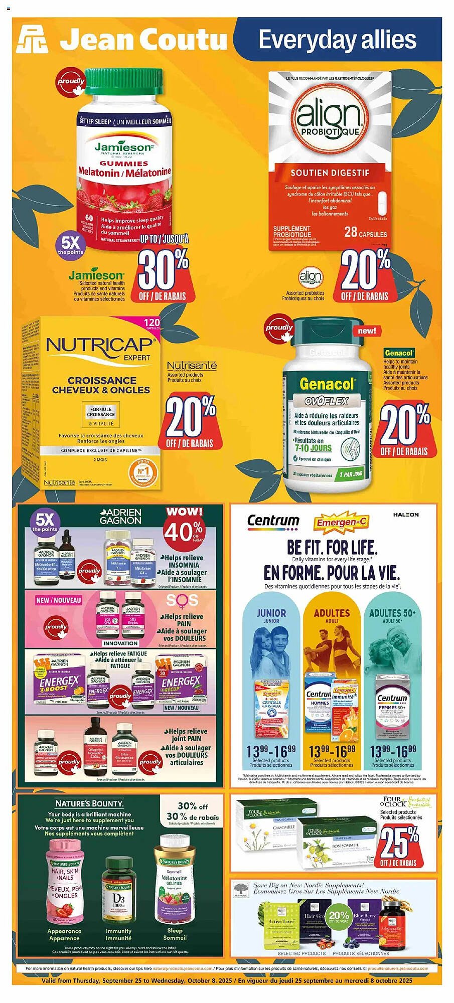 Jean Coutu flyer (2025-09-25 - 2025-10-09) | 1