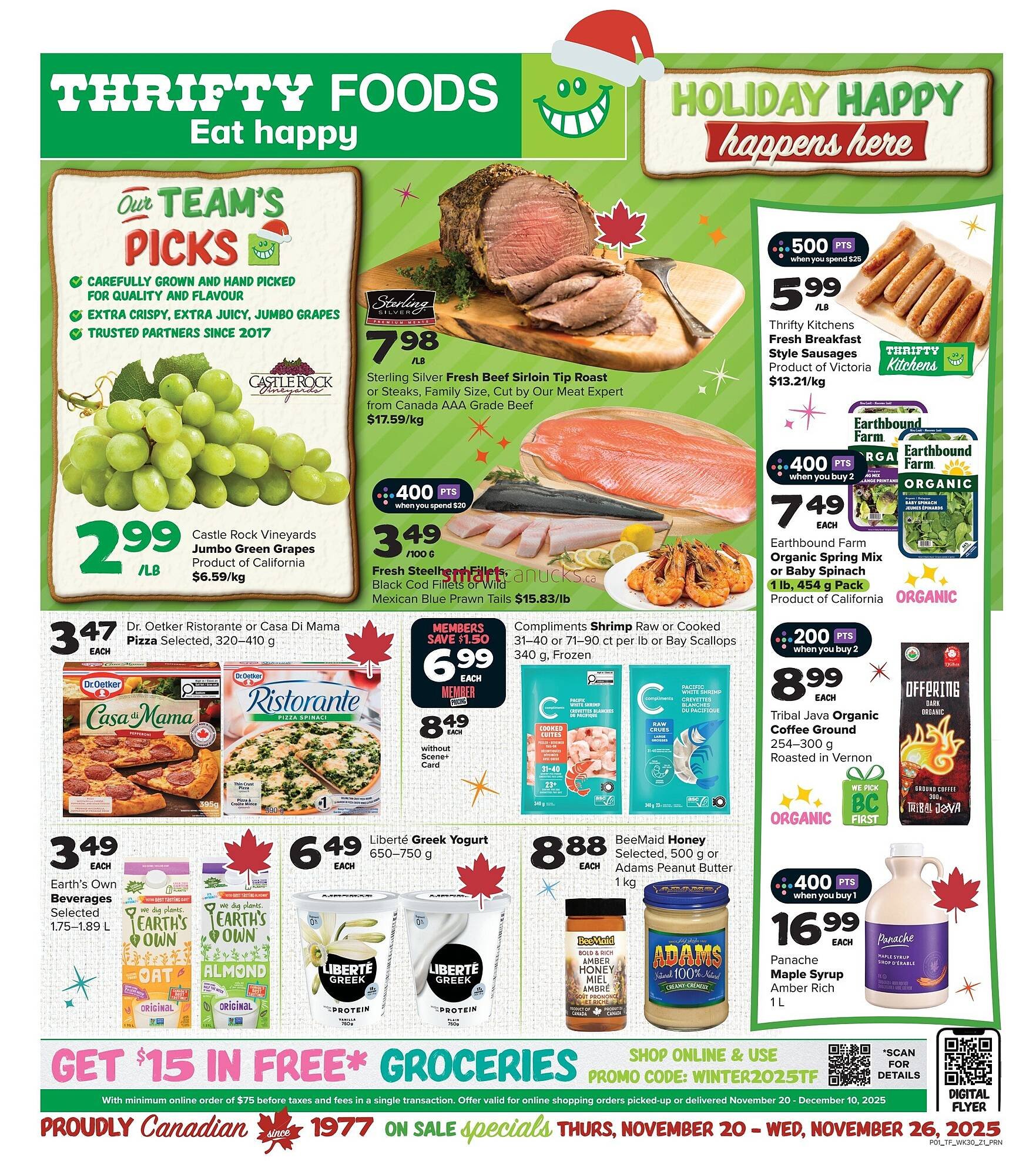 Thrifty Foods flyer (2025-11-20 - 2025-11-26) | 1
