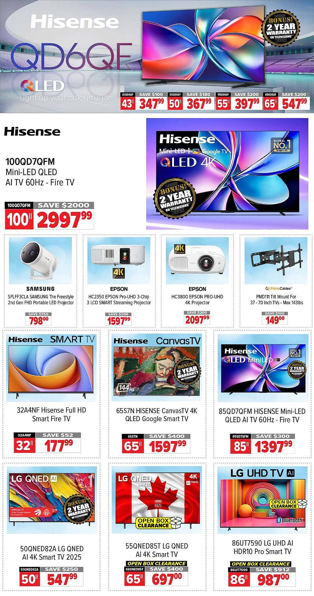 2001 Audio Video flyer (2026-01-09 - 2026-01-16) | 2