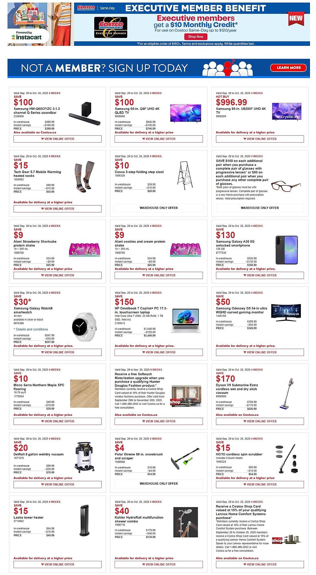 Costco flyer (2025-10-13 - 2025-10-26) | 1
