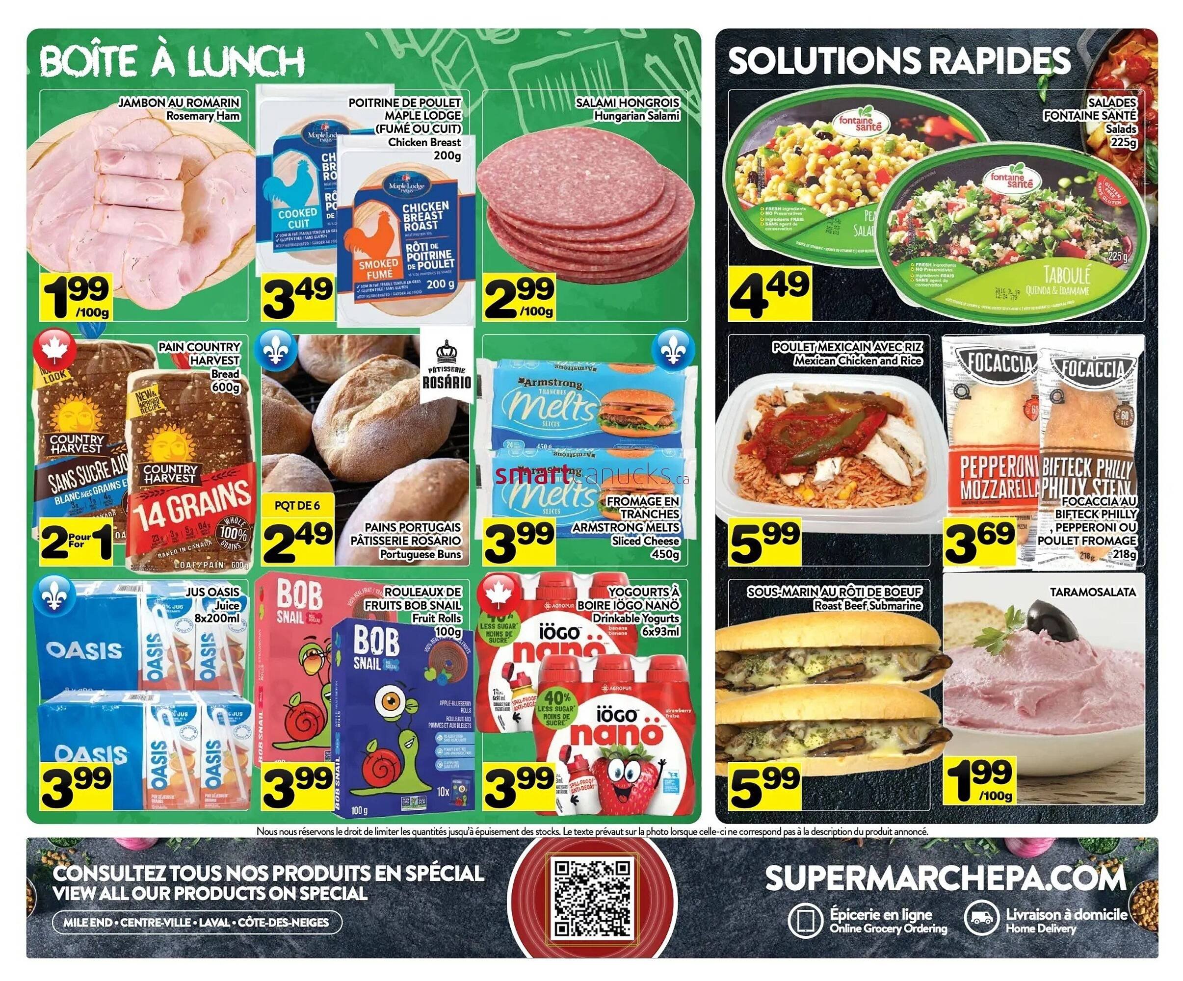 Supermarché PA flyer