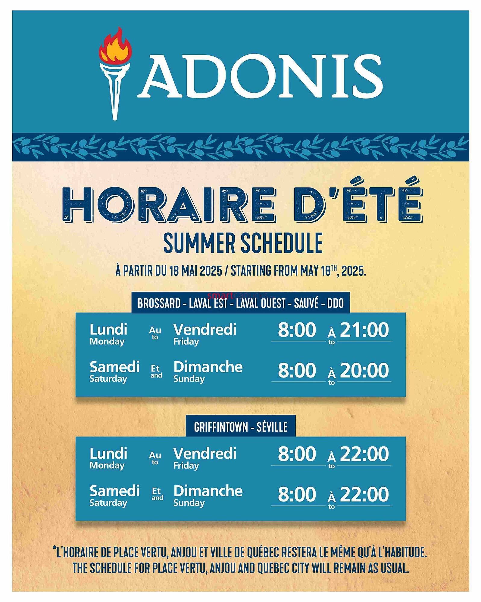 Marché Adonis flyer