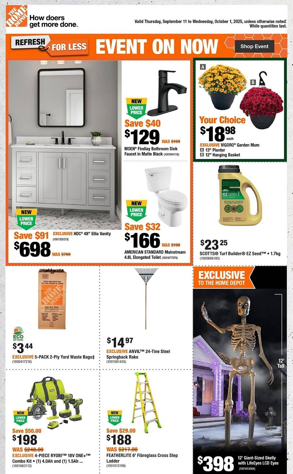 Home Depot flyer (2025-09-12 - 2025-09-19) | 1