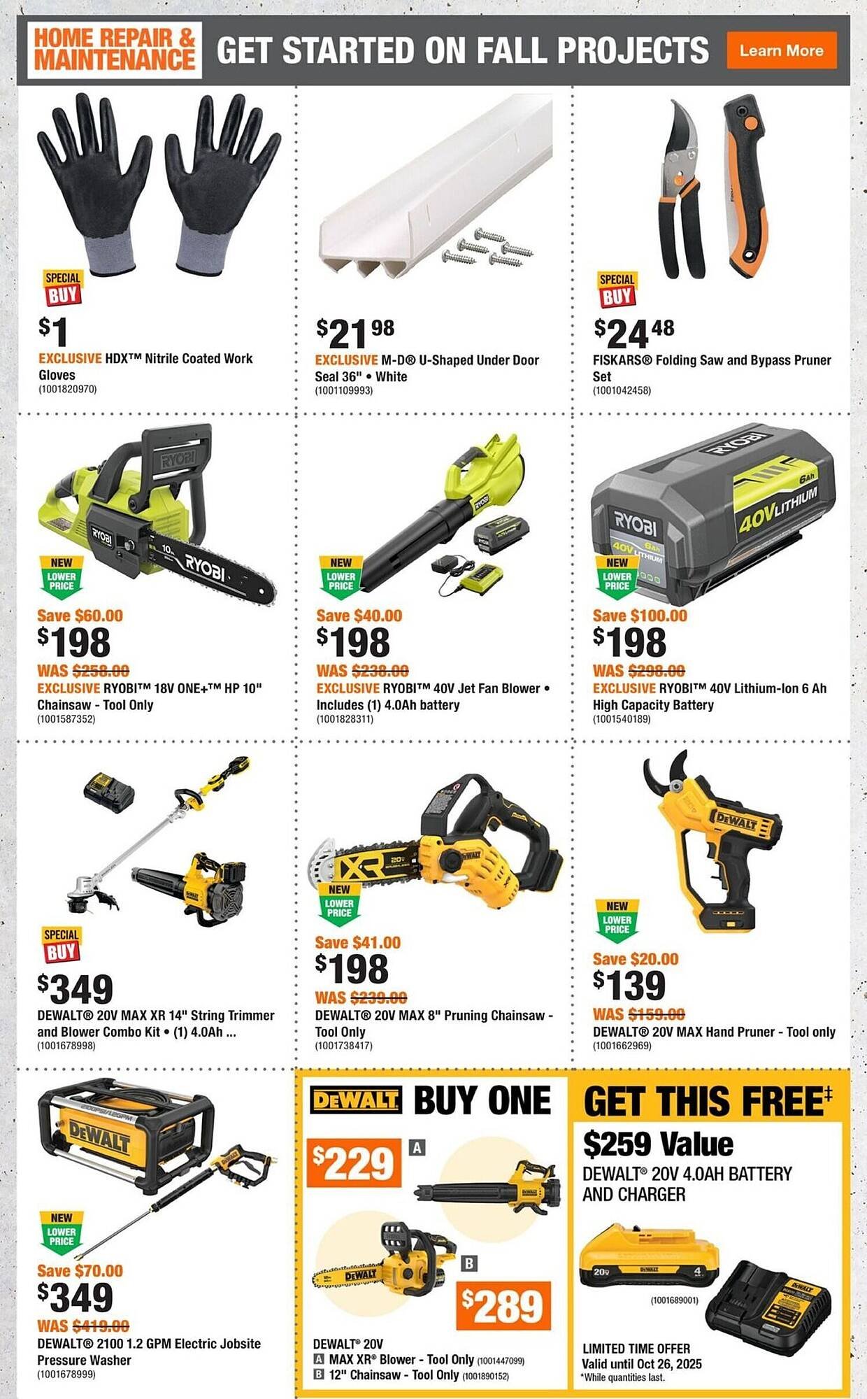 Home Depot flyer