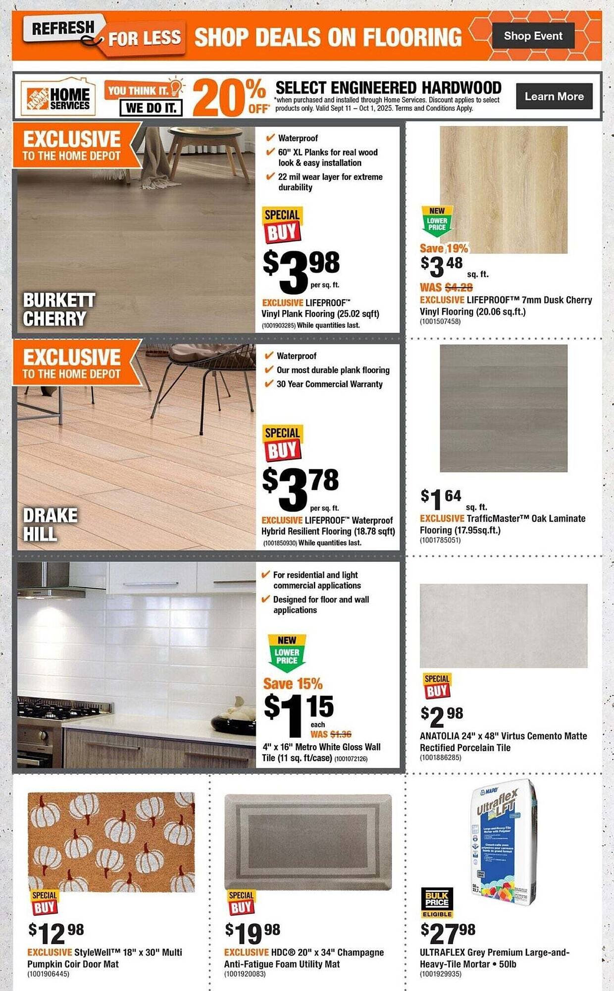 Home Depot flyer