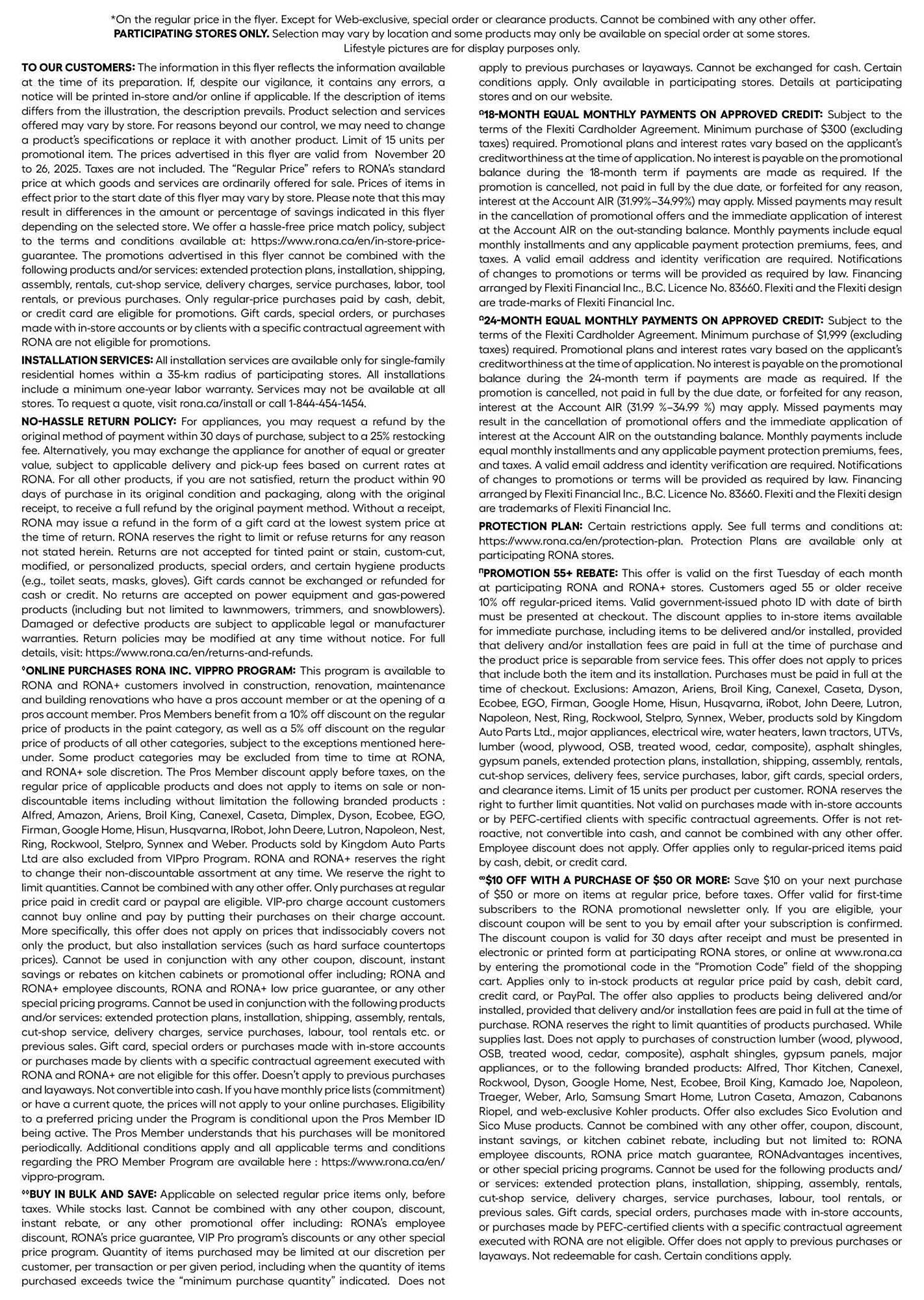 RONA flyer (2025-11-20 - 2025-11-27) | 24