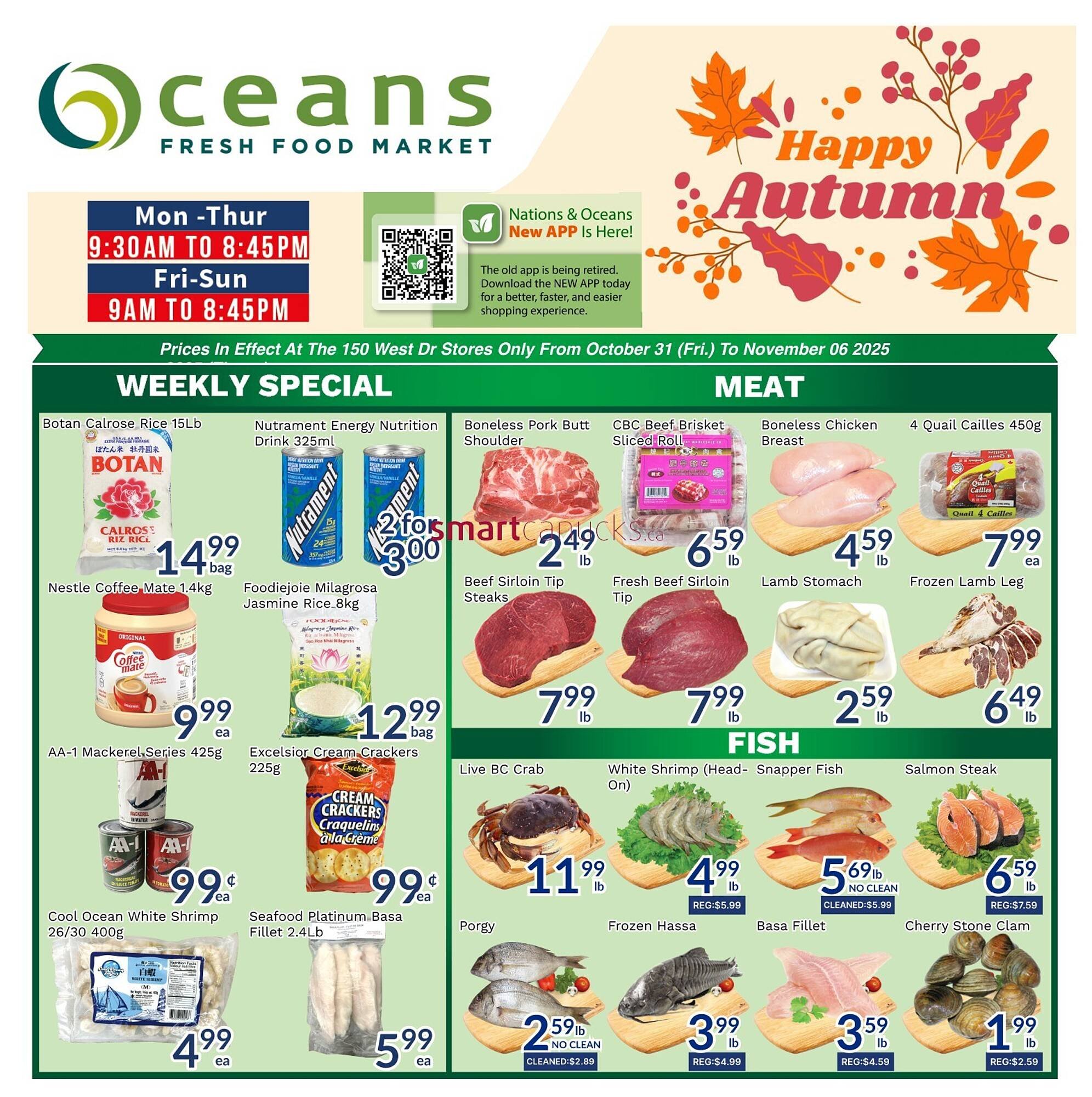 Oceans Fresh Food Market flyer (2025-10-31 - 2025-11-06) | 1