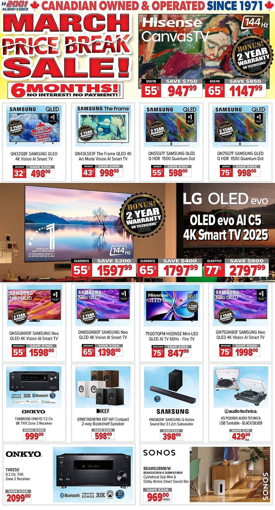 2001 Audio Video flyer