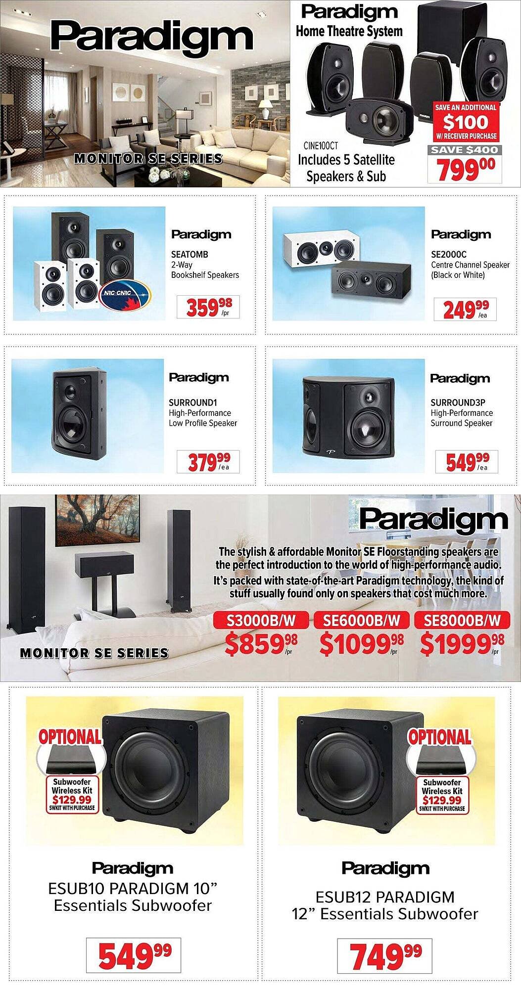 2001 Audio Video flyer