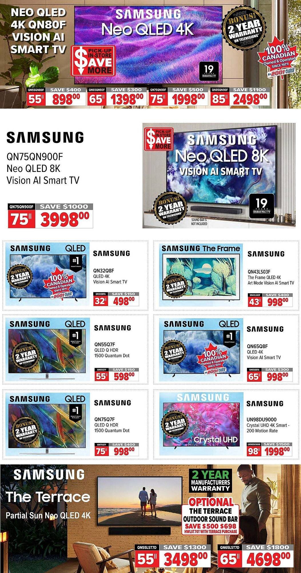 2001 Audio Video flyer