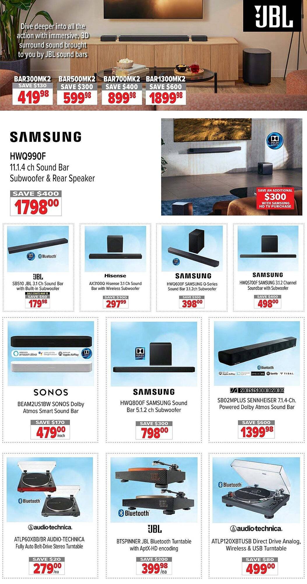 2001 Audio Video flyer