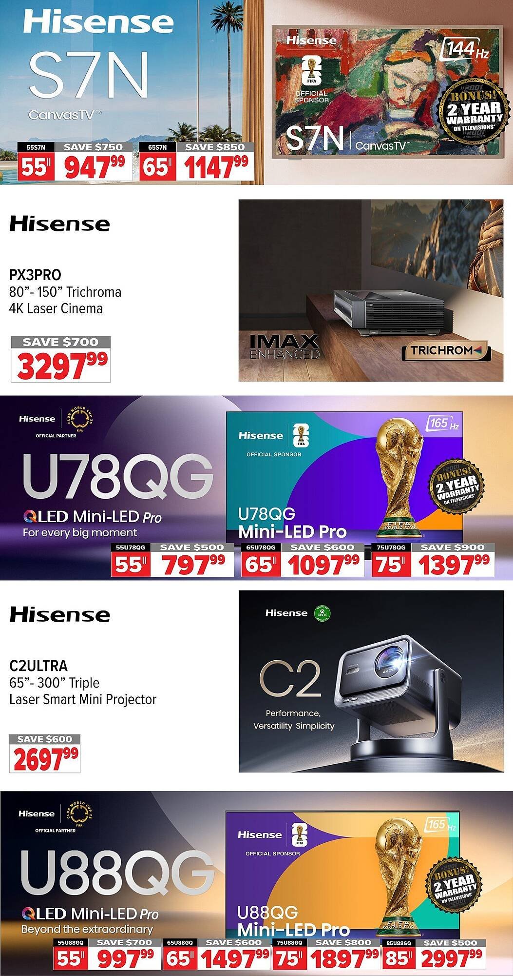 2001 Audio Video flyer