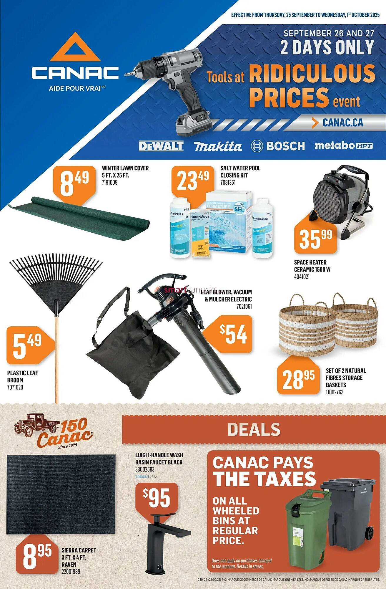 Canac flyer