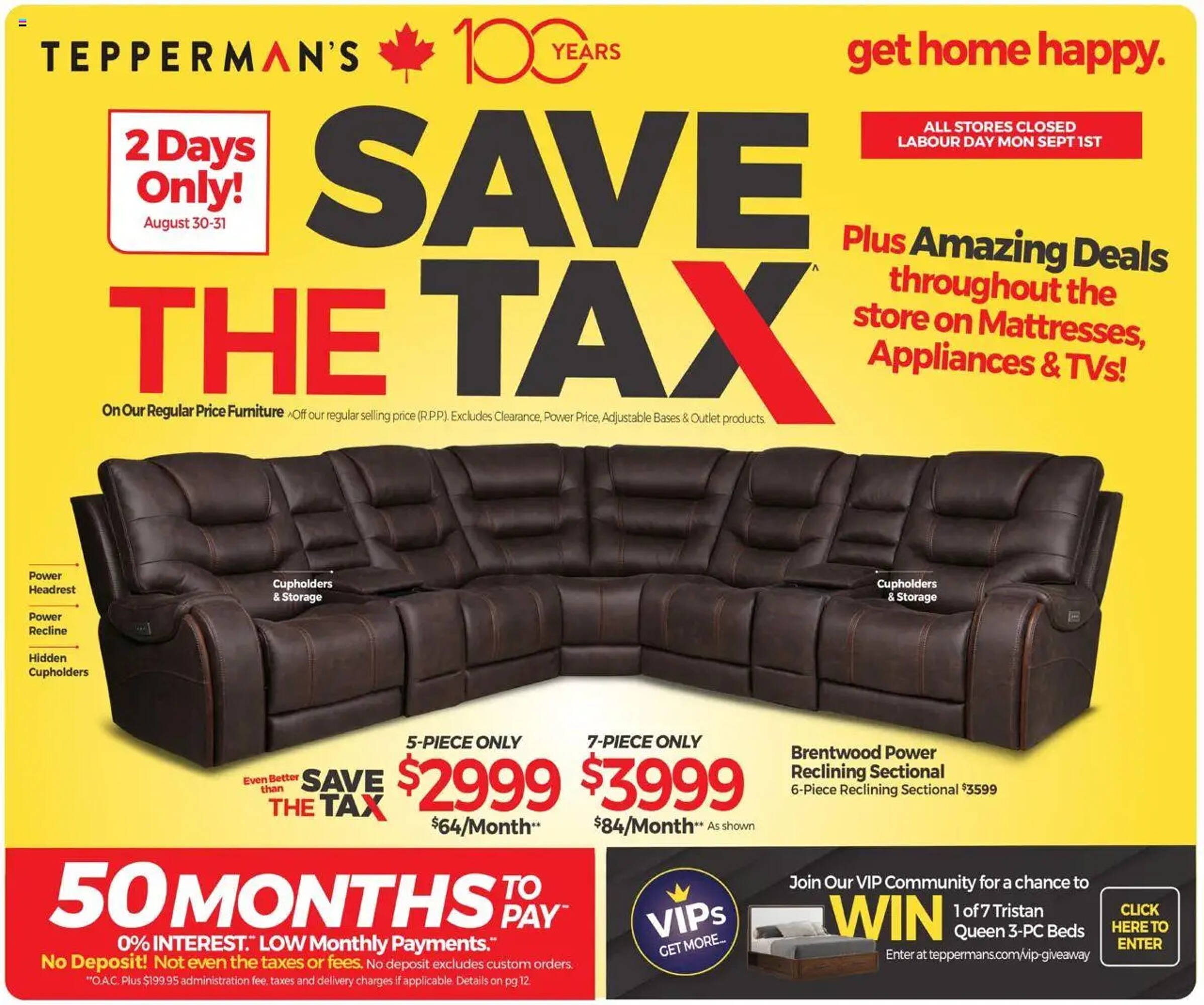 Tepperman's flyer