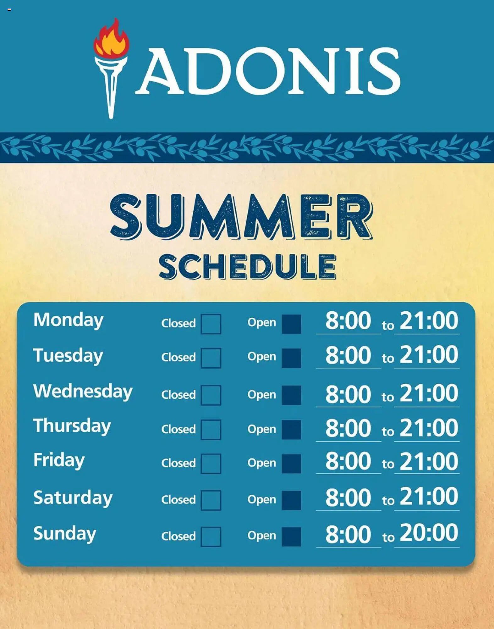 Marché Adonis flyer