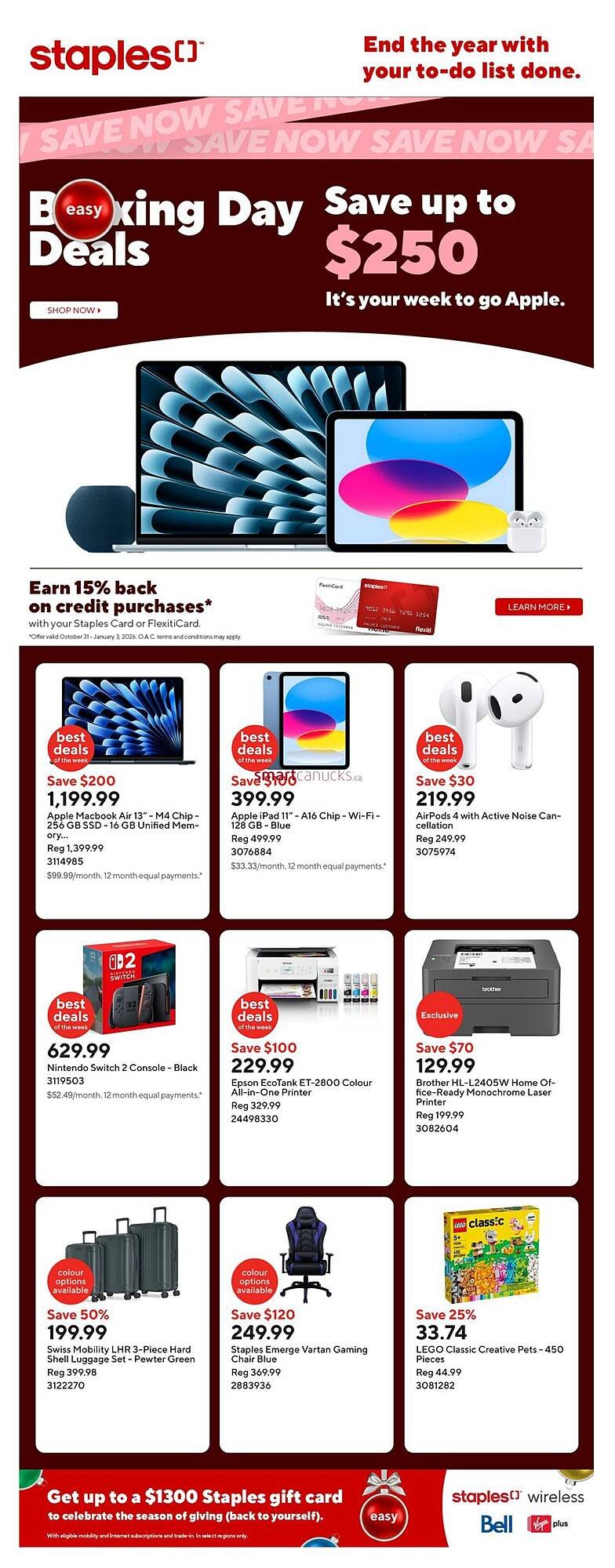 Staples flyer (2025-12-25 - 2025-12-30) | 1