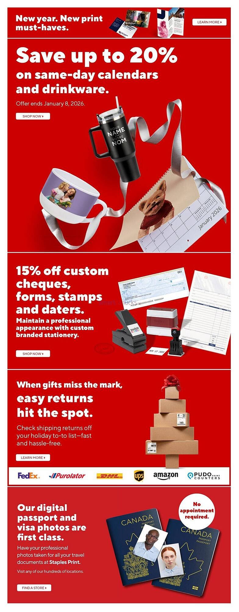 Staples flyer (2026-01-01 - 2026-01-08) | 8