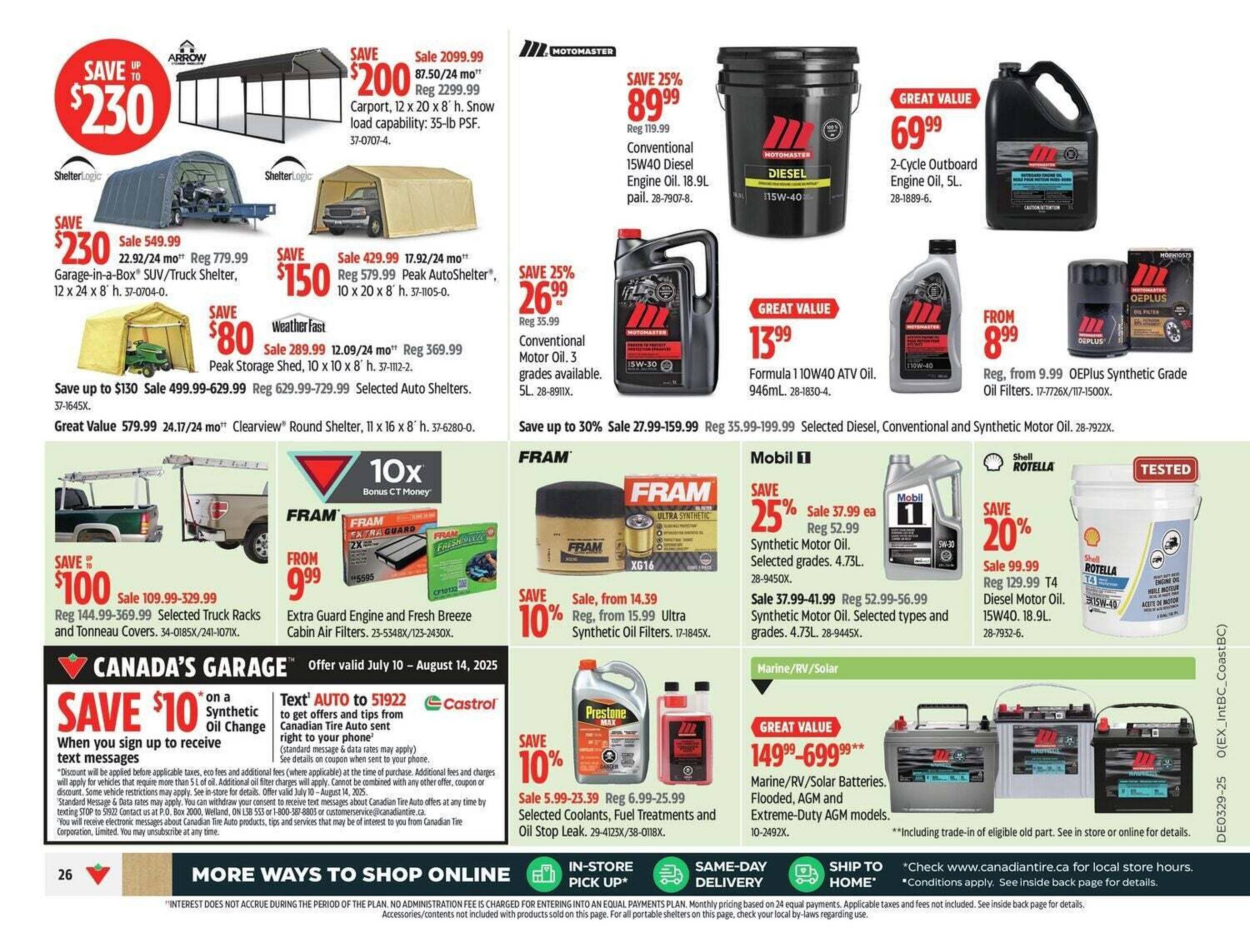 Canadian Tire flyer