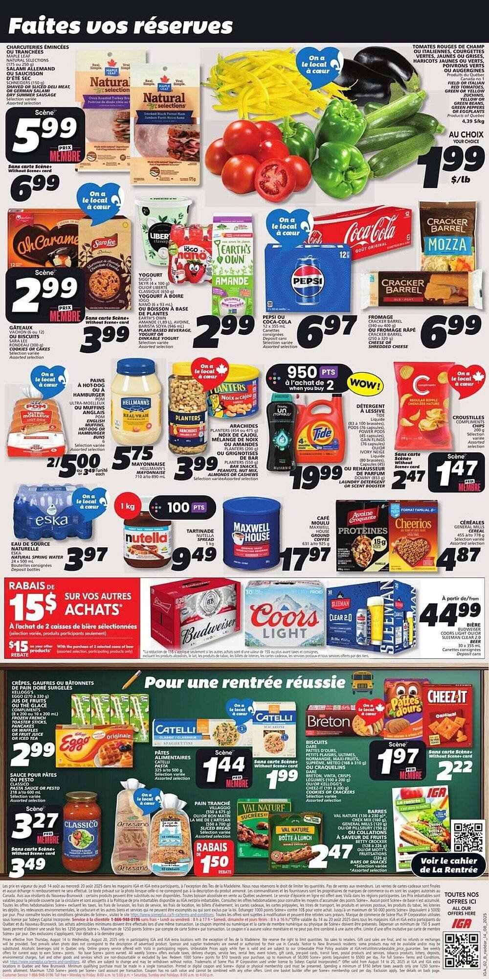 IGA flyer