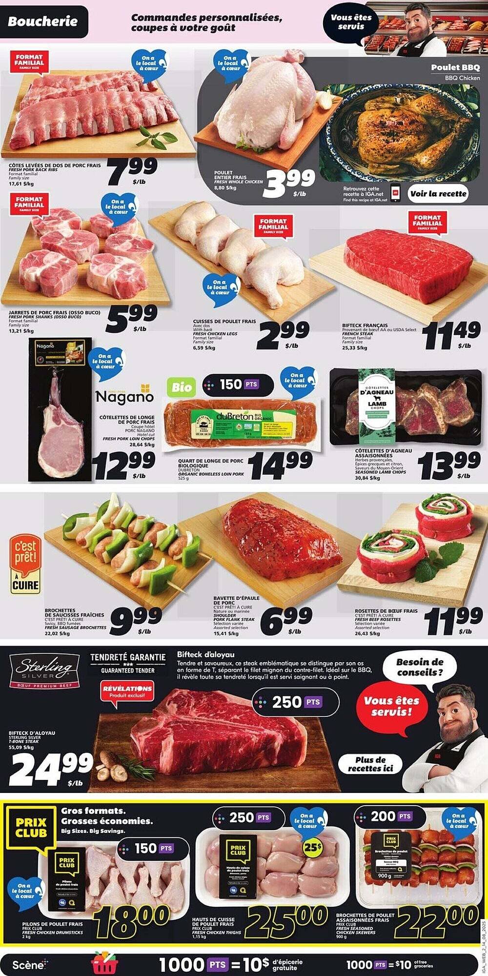 IGA flyer