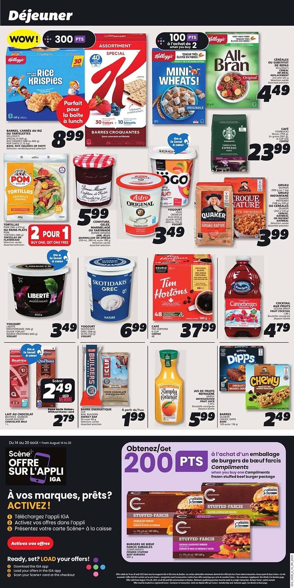 IGA flyer