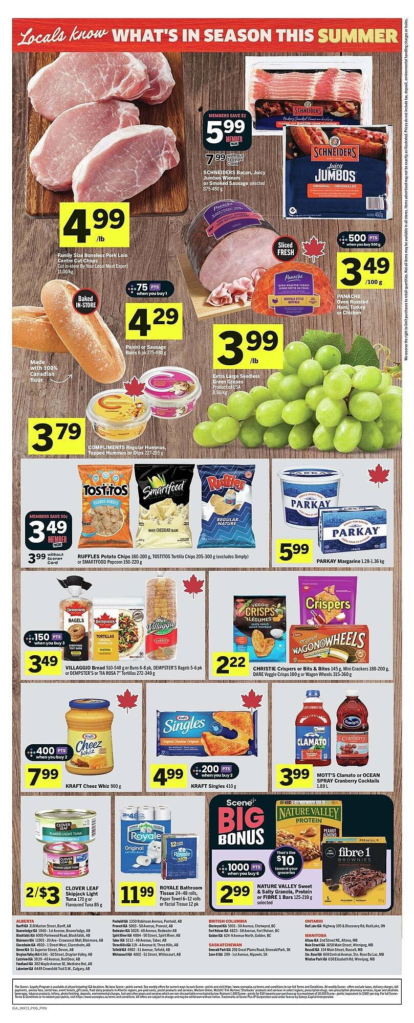 IGA flyer