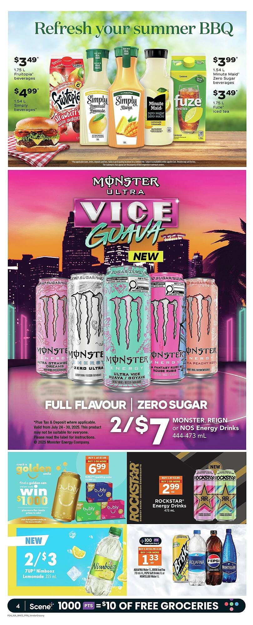 IGA flyer