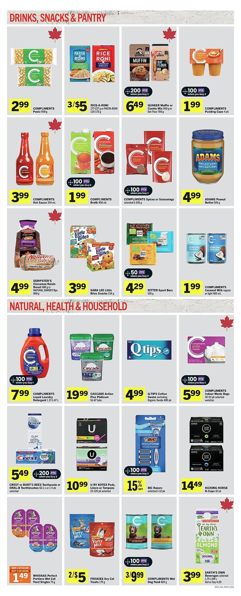 IGA flyer