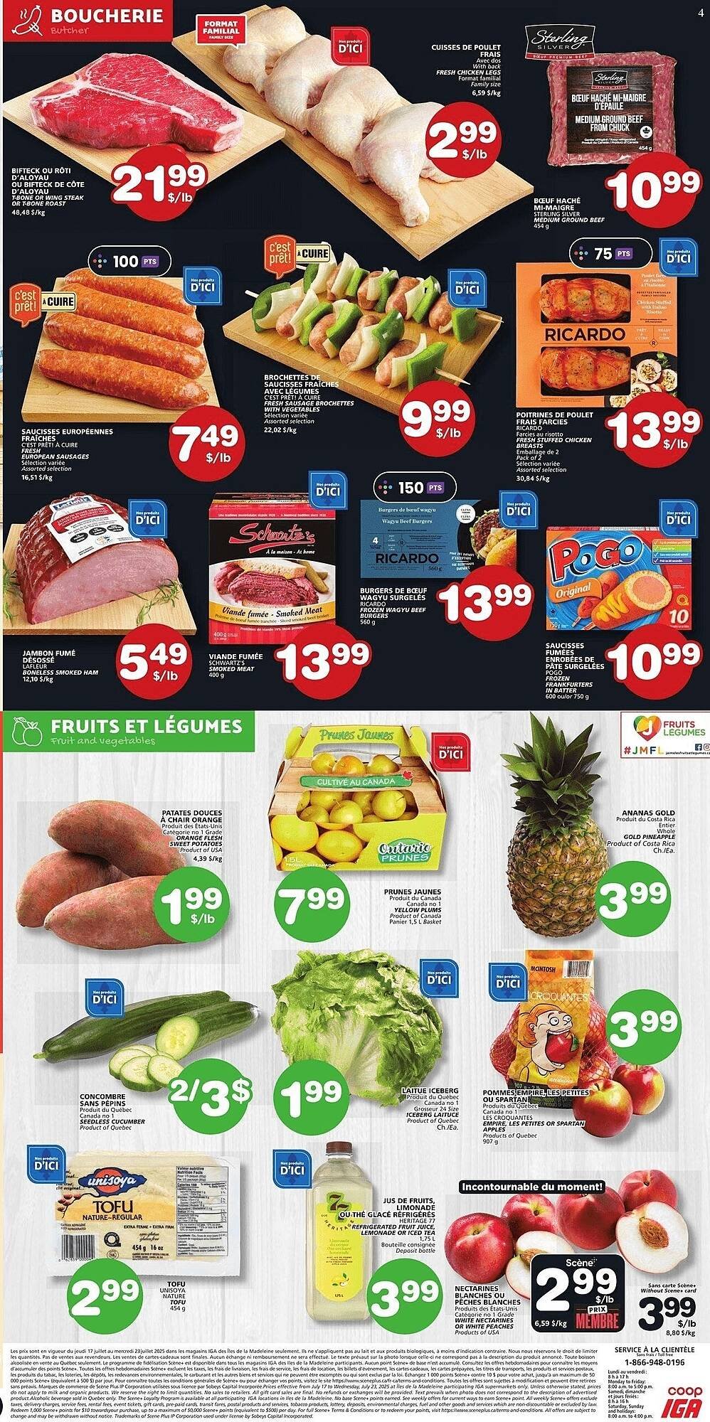 IGA flyer