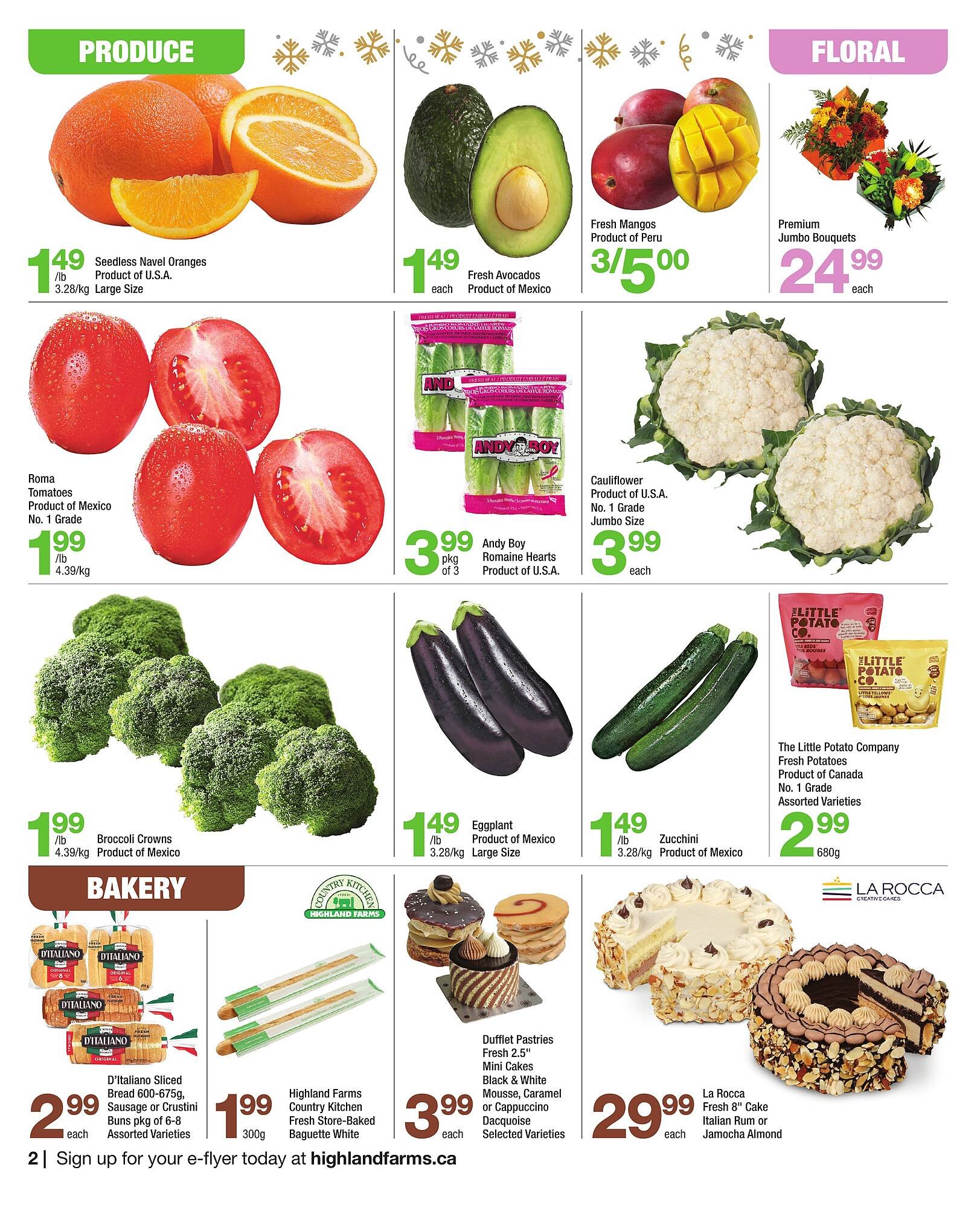 Highland Farms flyer