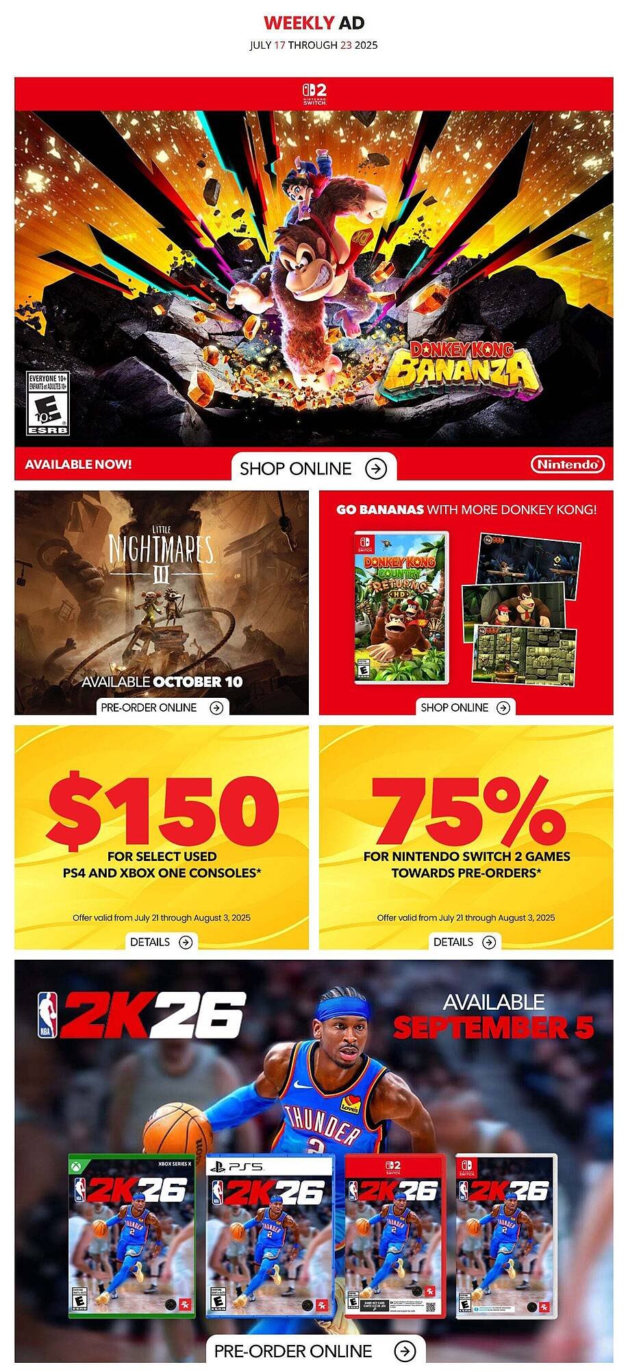 GameStop flyer (2025-07-19 - 2025-07-25) | 1